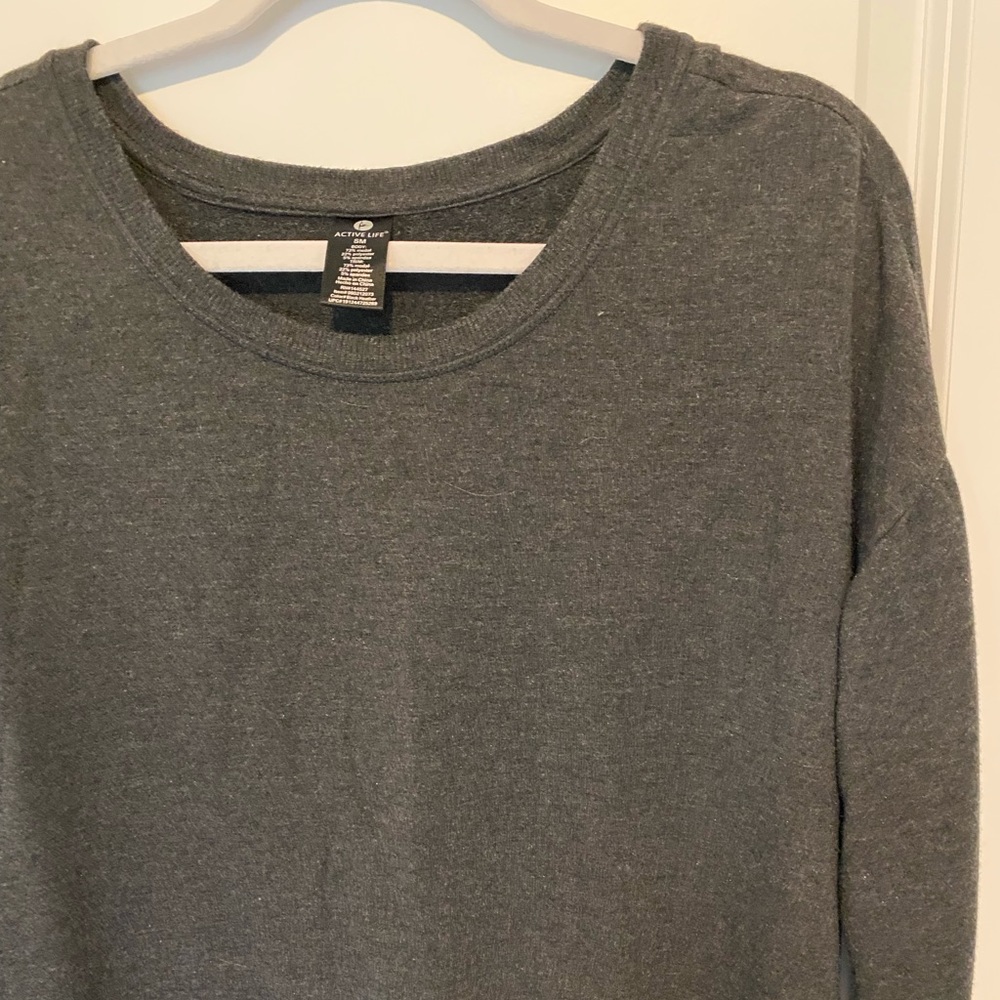 Active Life Grey Pullover Sweatshirt